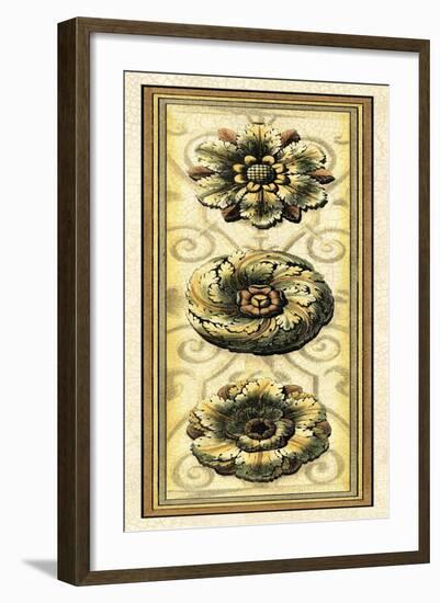 Printed Classic Rosette Panel II-Vision Studio-Framed Art Print