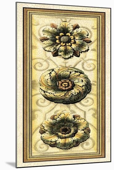 Printed Classic Rosette Panel II-Vision Studio-Mounted Art Print