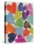 Printed Hearts-Jenny Frean-Stretched Canvas