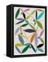 Printed Leaves-Jenny Frean-Framed Stretched Canvas