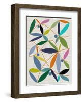 Printed Leaves-Jenny Frean-Framed Giclee Print