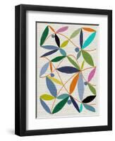 Printed Leaves-Jenny Frean-Framed Giclee Print