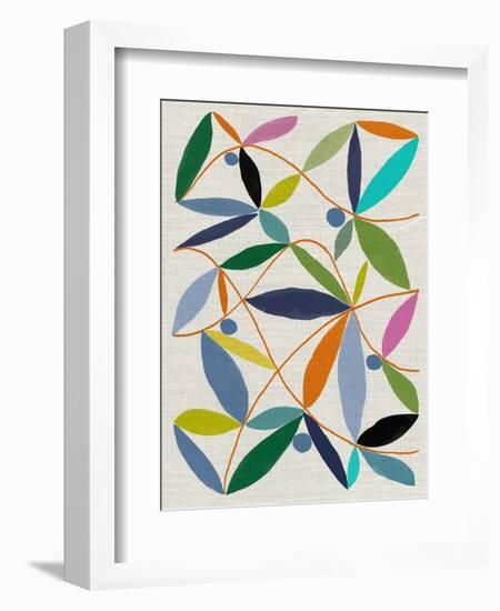 Printed Leaves-Jenny Frean-Framed Giclee Print