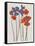 Printed Poppies-Jenny Frean-Framed Stretched Canvas
