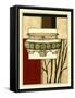 Printed Porcelain Garden I-Jennifer Goldberger-Framed Stretched Canvas