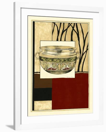 Printed Porcelain Garden III-Jennifer Goldberger-Framed Art Print