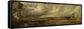 Printemps ; East Bergholt Common (Suffolk)-John Constable-Framed Stretched Canvas