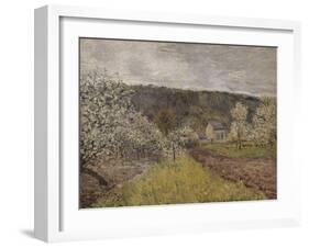 Printemps pluvieux aux environs de Paris-Alfred Sisley-Framed Giclee Print