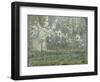 Printemps. Pruniers en fleurs, dit : Potager, arbres en fleurs, printemps, Pontoise-Camille Pissarro-Framed Giclee Print