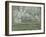 Printemps. Pruniers en fleurs, dit : Potager, arbres en fleurs, printemps, Pontoise-Camille Pissarro-Framed Giclee Print