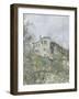 Printemps. Pruniers en fleurs, dit : Potager, arbres en fleurs, printemps, Pontoise-Camille Pissarro-Framed Giclee Print