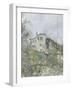 Printemps. Pruniers en fleurs, dit : Potager, arbres en fleurs, printemps, Pontoise-Camille Pissarro-Framed Giclee Print