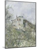 Printemps. Pruniers en fleurs, dit : Potager, arbres en fleurs, printemps, Pontoise-Camille Pissarro-Mounted Giclee Print