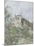 Printemps. Pruniers en fleurs, dit : Potager, arbres en fleurs, printemps, Pontoise-Camille Pissarro-Mounted Giclee Print