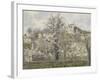 Printemps. Pruniers en fleurs, dit : Potager, arbres en fleurs, printemps, Pontoise-Camille Pissarro-Framed Giclee Print