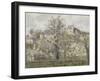 Printemps. Pruniers en fleurs, dit : Potager, arbres en fleurs, printemps, Pontoise-Camille Pissarro-Framed Giclee Print