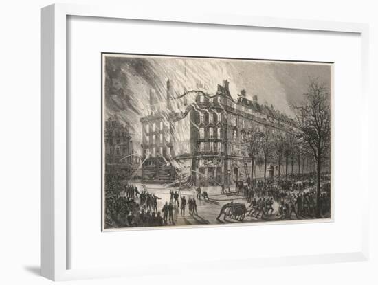 Printemps Store Aflame-Henri Meyer-Framed Art Print