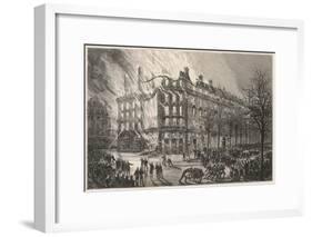 Printemps Store Aflame-Henri Meyer-Framed Art Print