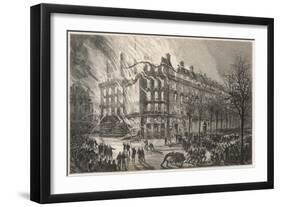 Printemps Store Aflame-Henri Meyer-Framed Art Print