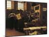 Printer Bernardo Cennini in His Workshop, 1906-Tito Lessi-Mounted Giclee Print