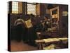 Printer Bernardo Cennini in His Workshop, 1906-Tito Lessi-Stretched Canvas