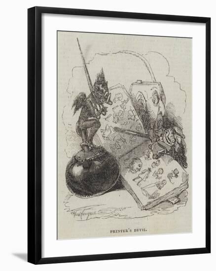 Printer's Devil-Alfred Crowquill-Framed Giclee Print