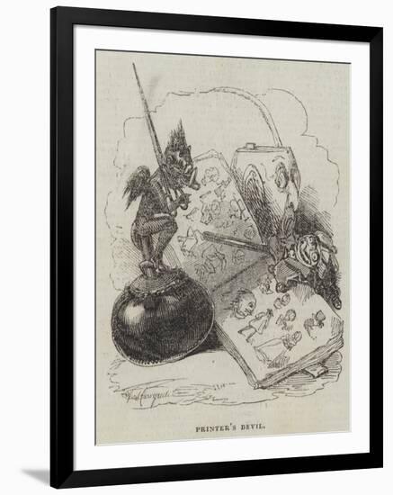 Printer's Devil-Alfred Crowquill-Framed Premium Giclee Print