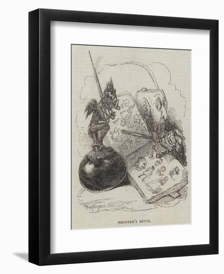 Printer's Devil-Alfred Crowquill-Framed Giclee Print