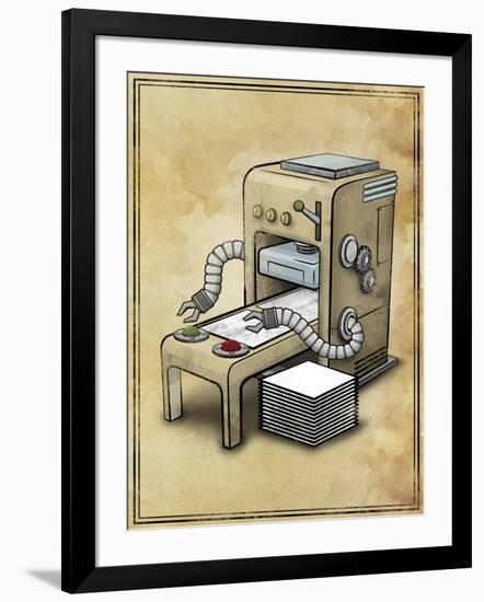 Printer-Michael Murdock-Framed Giclee Print