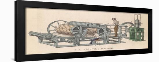 Printing Press by Applegarth and Cowper-null-Framed Art Print