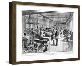 Printing the Banknotes at the Paris Bank of France, 1897-L. Moulignie-Framed Giclee Print