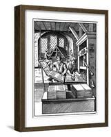 Printing Workshop, 16th Century-Jost Amman-Framed Giclee Print