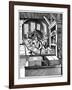 Printing Workshop, 16th Century-Jost Amman-Framed Giclee Print