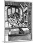 Printing Workshop, 16th Century-Jost Amman-Mounted Giclee Print