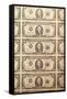 Prints of Money at the Mob Museum, Las Vegas, Nevada. Usa-Julien McRoberts-Framed Stretched Canvas