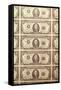 Prints of Money at the Mob Museum, Las Vegas, Nevada. Usa-Julien McRoberts-Framed Stretched Canvas