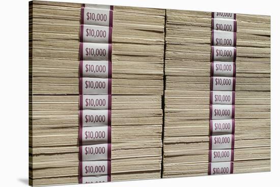 Prints of Money at the Mob Museum, Las Vegas, Nevada. Usa-Julien McRoberts-Stretched Canvas