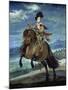 Prinz Balthasar Carlos Zu Pferde-Diego Velazquez-Mounted Giclee Print