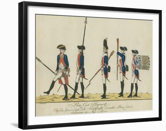 Prinz Carl Regiment, C.1784-J. H. Carl-Framed Giclee Print