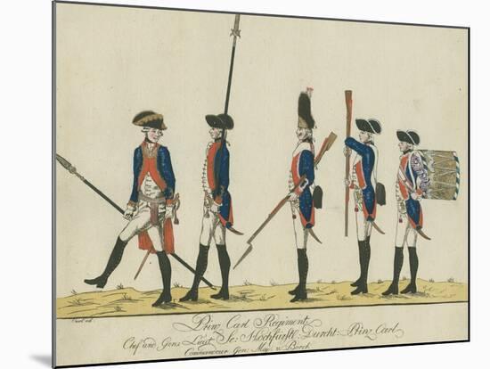 Prinz Carl Regiment, C.1784-J. H. Carl-Mounted Giclee Print