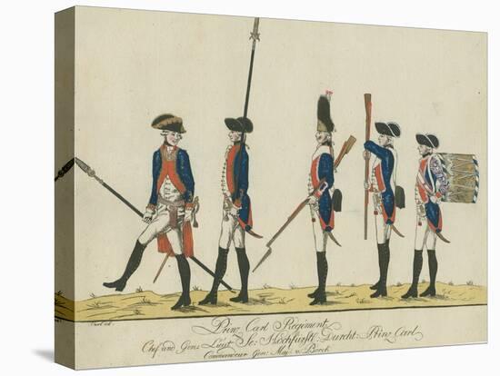 Prinz Carl Regiment, C.1784-J. H. Carl-Stretched Canvas