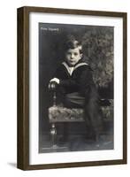 Prinz Sigvard Von Schweden, Matrosenanzug, Sessel-null-Framed Giclee Print