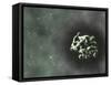 Prion Protein Plaque, Computer Artwork-Equinox Graphics-Framed Stretched Canvas