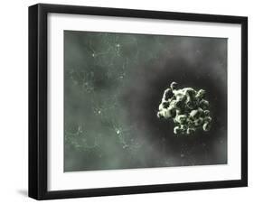 Prion Protein Plaque, Computer Artwork-Equinox Graphics-Framed Photographic Print