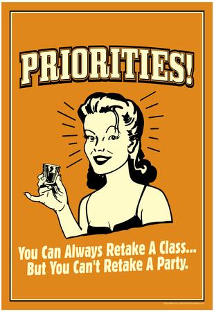 12x18 You Can Retake A Class But You Cant Relive Party Beer Funny Poster 