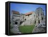 Priors Chapel and Tower from Cloister, Castle Acre Priory, Norfolk, England, United Kingdom, Europe-Hunter David-Framed Stretched Canvas