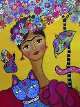 Brigit's Frida And Her Cat-Prisarts-Giclee Print