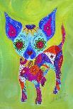 Talavera Happy Chihuahua-Prisarts-Stretched Canvas