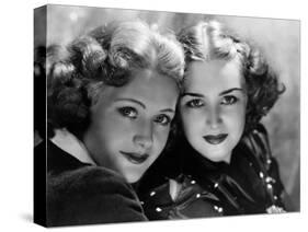 Priscilla and Rosemary Lane, c.1936-null-Stretched Canvas
