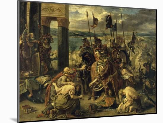 Prise de Constantinople par les croisés (12 avril 1204)-Eugene Delacroix-Mounted Giclee Print